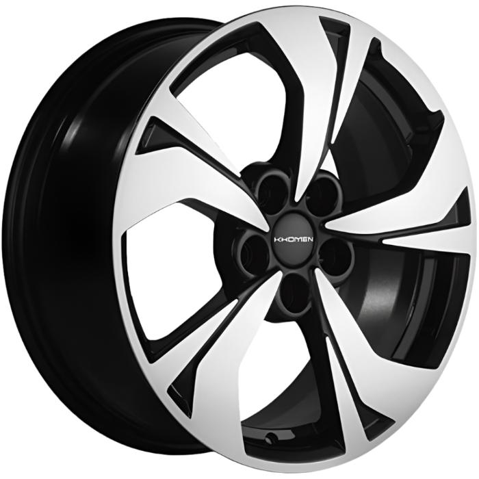 Диски Khomen KHW 1724 7x17 5*114.3 ET48 DIA67.1 Black-FP Литой