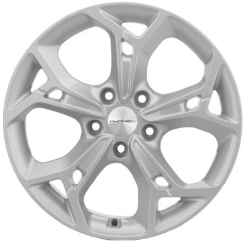 Диски Khomen KHW 1702 7x17 5*114.3 ET39 DIA60.1 F-Silver Литой