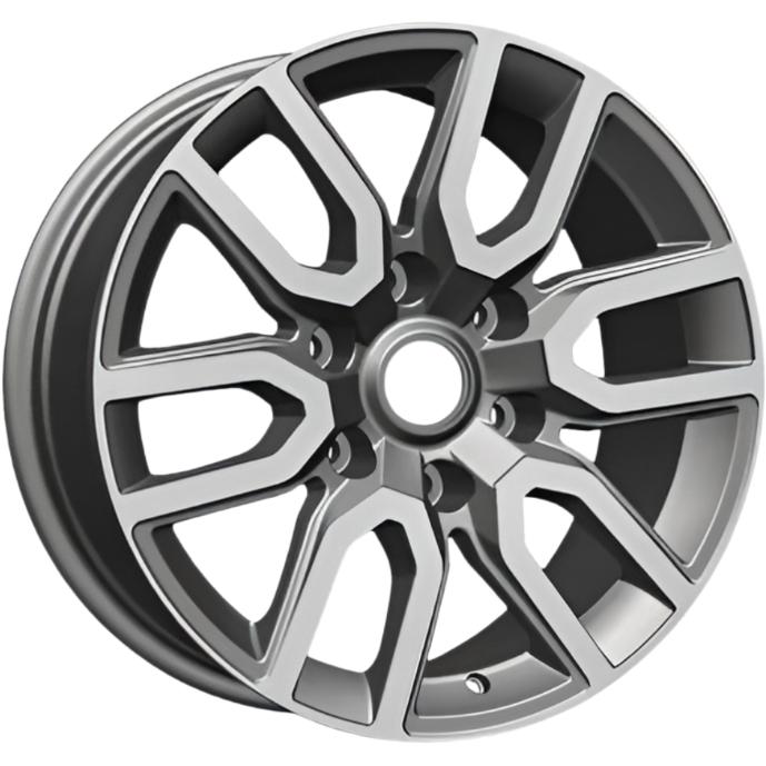 Диски Khomen KHW 1723 8x17 6*139.7 ET46 DIA67.1 Gray-FP Литой