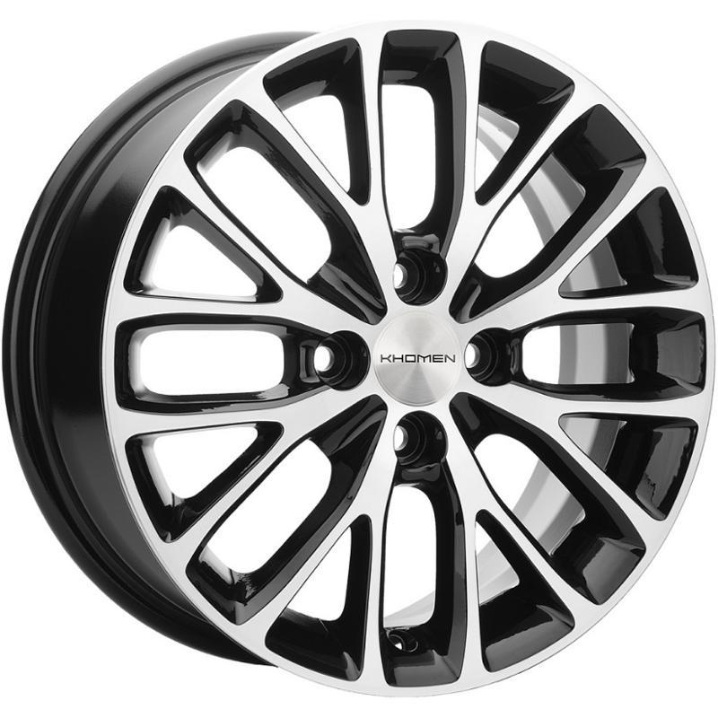 Диски Khomen KHW 1506 6x15 4*100 ET46 DIA54.1 BKF Литой
