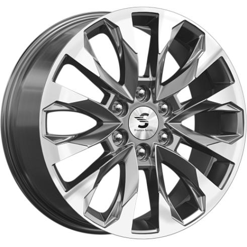 Диски K&K КР007 8x20 6*139.7 ET38 DIA67.1 Diamond gloss graphite Литой