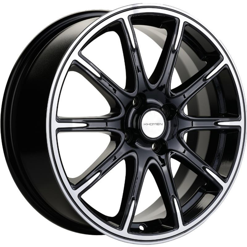 Диски Khomen KHW 1707 6.5x17 4*100 ET43 DIA60.1 Black-FP Литой