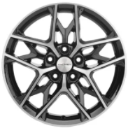 Диски Khomen KHW 1709 7x17 5*114.3 ET48 DIA67.1 Black-FP Литой