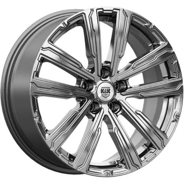 Диски K&K Аламер 7.5x18 5*108 ET45 DIA59.6 Дарк платинум Литой