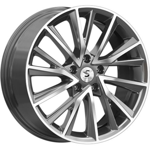 Диски Скад КР010 7.5x18 5*108 ET36 DIA65.1 Diamond gloss graphite Литой