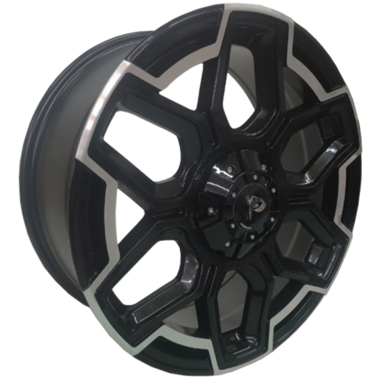 Диски Powcan BK5260 8.5x20 5*114.3 ET35 DIA66.6 BLK Polish Литой