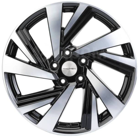 Диски Khomen KHW 1801 7.5x18 5*114.3 ET50 DIA66.1 Black-FP Литой