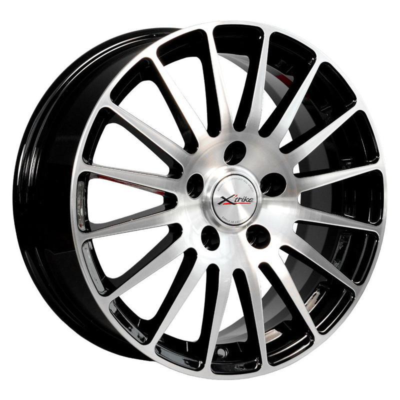 Диски X'trike X-128 6.5x16 5*105 ET38 DIA56.6 BKFP Литой