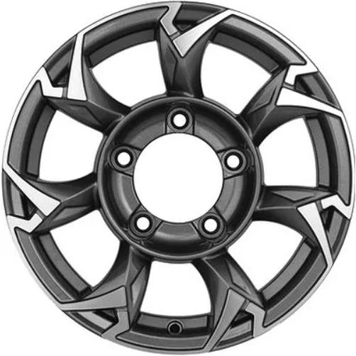 Диски Khomen KHW 1505 5.5x15 5*139.7 ET5 DIA98.5 Gray-FP Литой