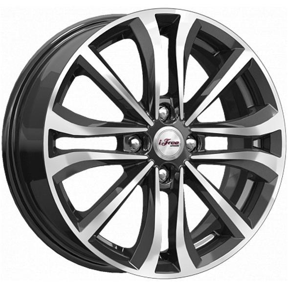 Диски iFree Панган 6x16 4*100 ET45 DIA54.1 Блэк Джек Литой