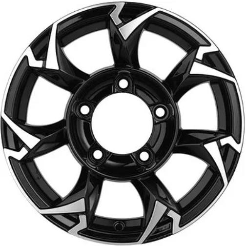 Диски Khomen KHW 1505 5.5x15 5*139.7 ET5 DIA108.1 Black-FP Литой