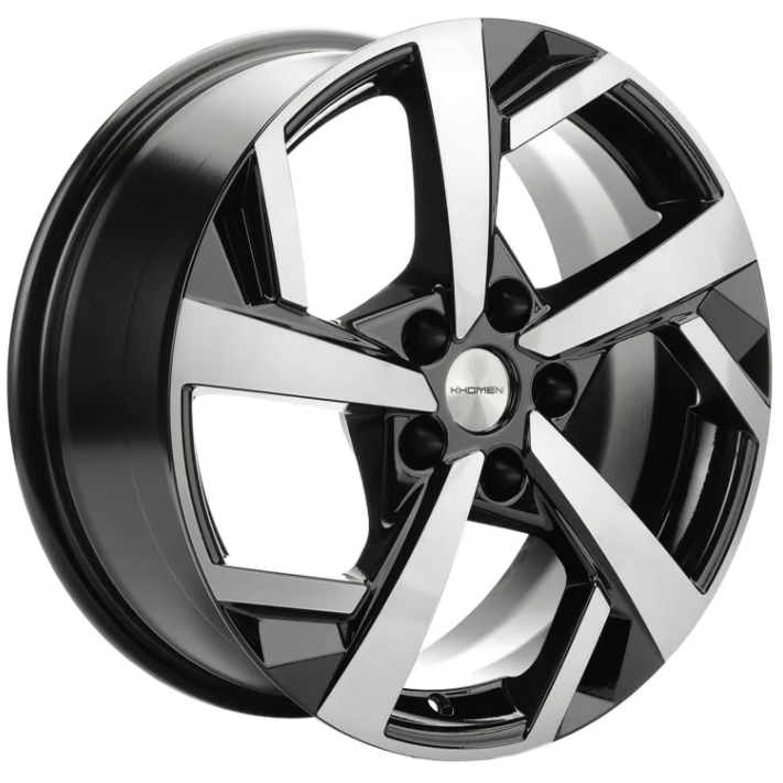 Диски Khomen KHW 1712 7x17 5*110 ET46 DIA63.3 Black-FP Литой