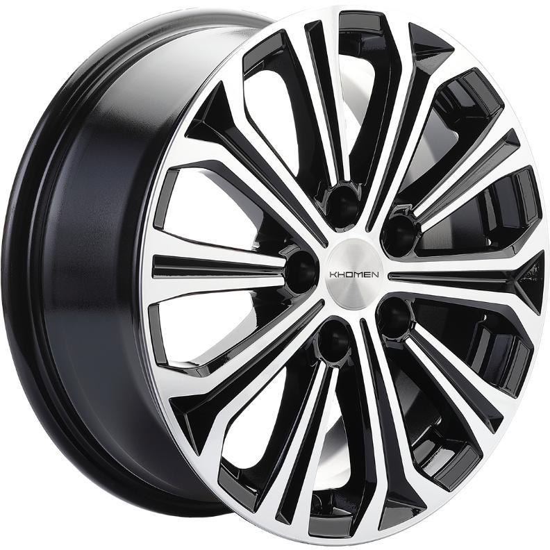 Диски Khomen KHW 1610 6.5x16 5*112 ET46 DIA57.1 Black-FP Литой