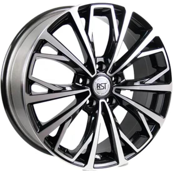 Диски RST R038 7x18 5*114.3 ET35 DIA67.1 BKFP Литой
