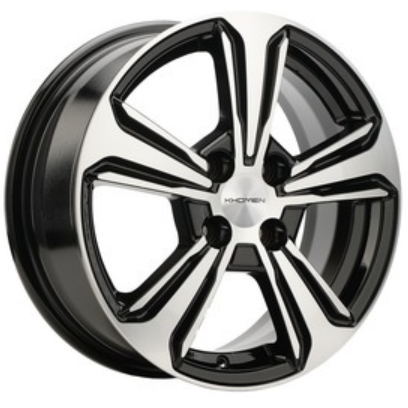 Диски Khomen KHW 1502 6x15 4*100 ET48 DIA54.1 Black-FP Литой
