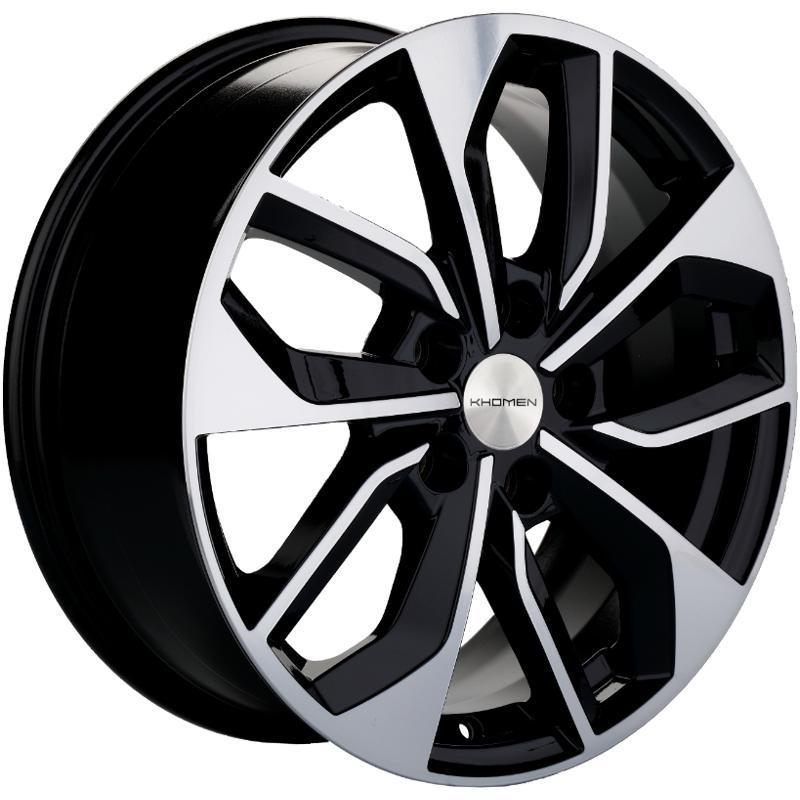 Диски Khomen KHW 1703 7x17 5*112 ET49 DIA57.1 Black-FP Литой