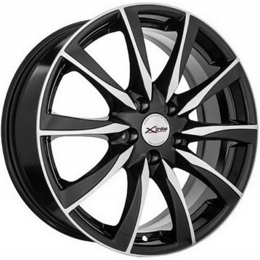 Диски X'trike X-120 7x17 5*114.3 ET50 DIA64.1 BKFP Литой