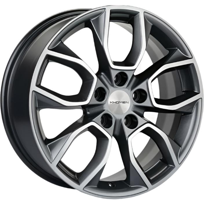 Диски Khomen KHW 1713 7x17 5*114.3 ET40 DIA66.1 Gray-FP Литой
