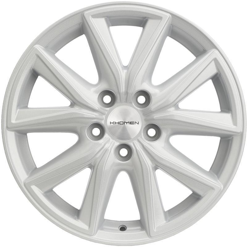 Диски Khomen KHW 1706 7x17 5*114.3 ET50 DIA67.1 F-Silver Литой