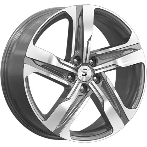 Диски K&K КР004 7.5x19 5*114.3 ET49 DIA67.1 Diamond gloss graphite Литой