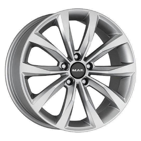 Диски MAK Wolf 7x17 5*112 ET40 DIA57.1 Silver Литой