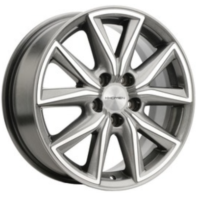 Диски Khomen KHW 1706 7x17 5*114.3 ET50 DIA67.1 Gray Литой
