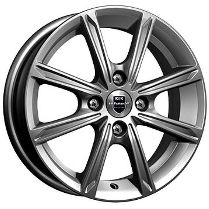 Диски K&K Флэш 5x14 4*98 ET35 DIA58.6 Дарк платинум Литой