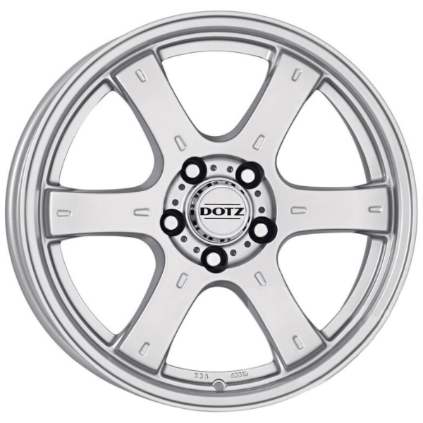 Диски Dotz Crunch 8x17 6*139.7 ET20 DIA106.1 Silver Литой