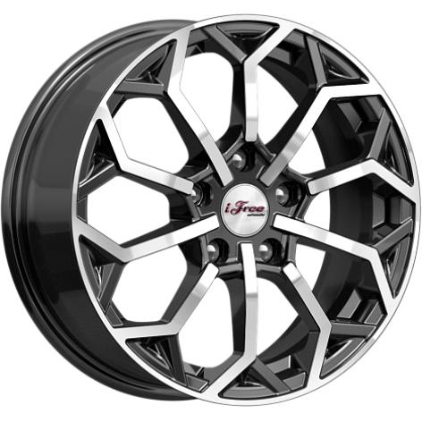 Диски iFree Спейс-Нидл 6.5x16 5*100 ET38 DIA67.1 Блэк Джек Литой