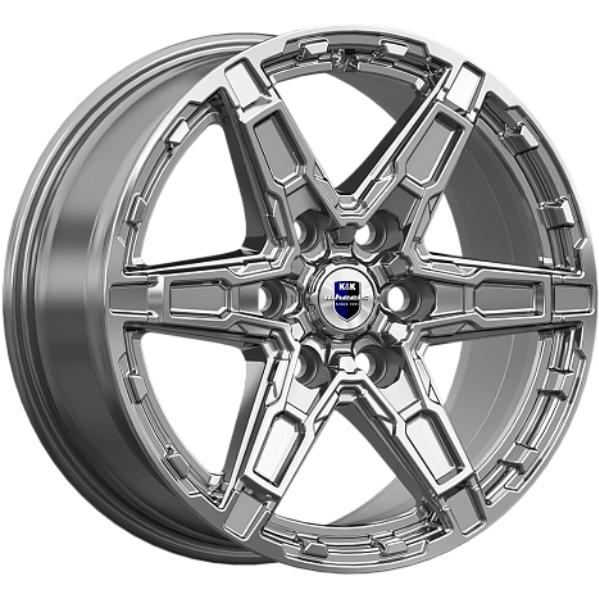 Диски K&K Дистрикт 8x18 6*114.3 ET42 DIA66.1 Дарк платинум Литой