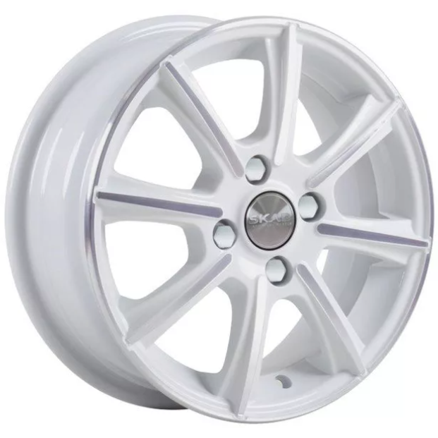 Диски Скад Монако 5.5x14 4*100 ET46 DIA54.1 Алмаз белый Литой