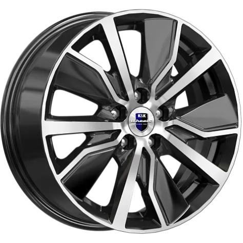 Диски K&K Гамбит 6.5x16 5*114.3 ET40 DIA67.1 Алмаз черный Литой