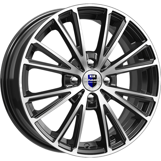 Диски K&K Меандр 6x16 4*100 ET49 DIA54.1 Алмаз черный Литой