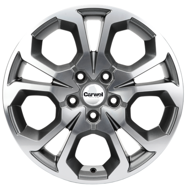 Диски Khomen KHW 1711 6.5x17 5*114.3 ET50 DIA66.1 Gray-FP Литой