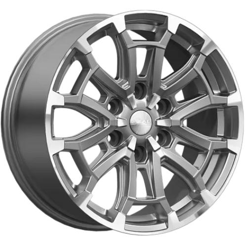 Диски Скад Авилис 8x18 6*139.7 ET25 DIA106.1 Алмаз графит Литой