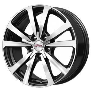 Диски iFree Бэнкс 7x17 5*108 ET45 DIA67.1 Блэк Джек Литой