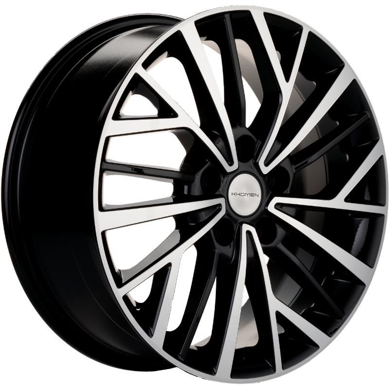 Диски Khomen KHW 1717 7x17 5*114.3 ET40 DIA66.1 Black-FP Литой