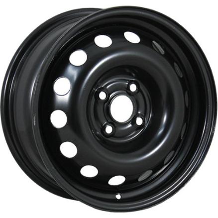 Диски Trebl 6445T 6x15 4*100 ET39 DIA56.6 Black Штампованный