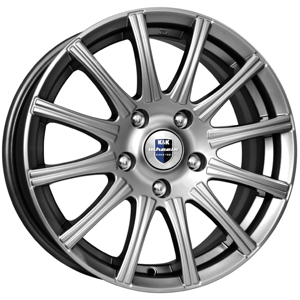 Диски K&K Сиеста 5.5x14 4*100 ET46 DIA54.1 Дарк платинум Литой