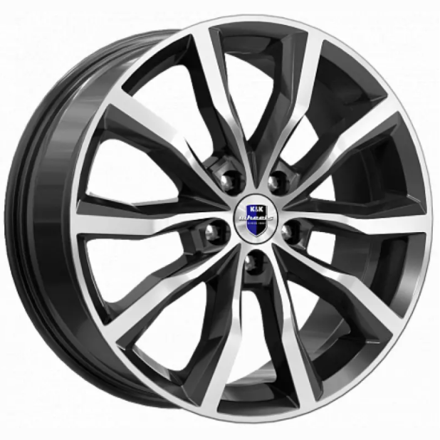 Диски K&K Портер 7.5x18 5*110 ET45 DIA67.1 Алмаз черный Литой