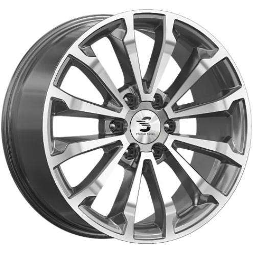 Диски K&K КР006 8.5x20 6*139.7 ET27 DIA77.8 Diamond gloss graphite Литой