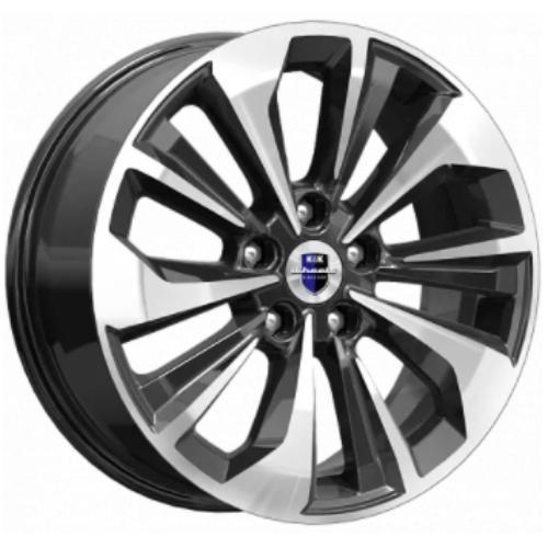 Диски K&K Авиор 7x17 5*112 ET40 DIA57.1 Алмаз черный Литой