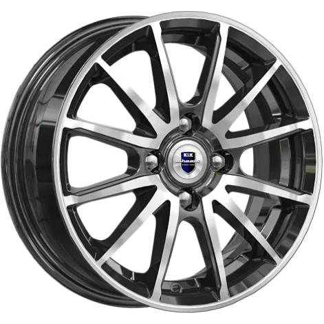 Диски K&K Квант 5.5x14 4*100 ET40 DIA56.6 Алмаз черный Литой