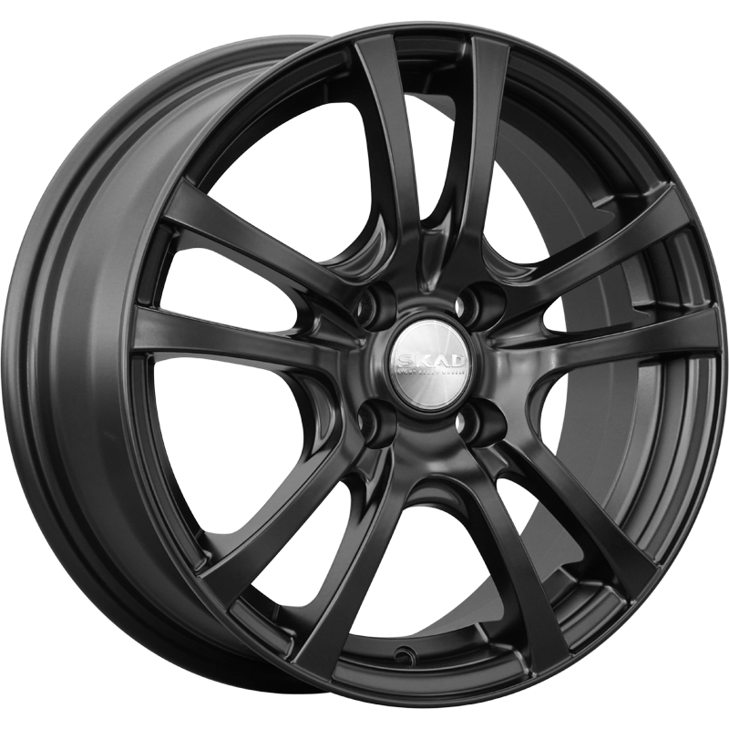 Диски Скад Дели 6x15 5*100 ET38 DIA57.1 Черный бархат Литой