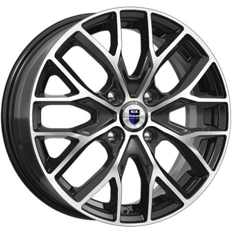 Диски K&K Лилиом 6x16 4*100 ET49 DIA54.1 Алмаз черный Литой