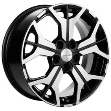 Диски Khomen KHW 1715 7x17 5*110 ET46 DIA63.3 Black-FP Литой