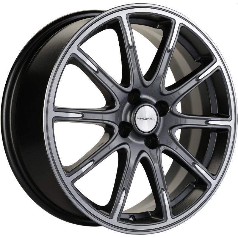 Диски Khomen KHW 1707 6.5x17 4*100 ET43 DIA60.1 Gray-FP Литой