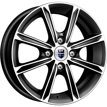 Диски K&K Флэш 5x14 4*100 ET35 DIA67.1 Алмаз черный Литой