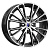 Диски K&K Меандр 6x16 4*100 ET40 DIA67.1 Алмаз черный SK Литой