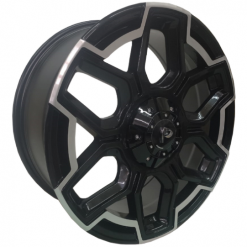 Диски Powcan BK5260 8.5x20 5*108 ET35 DIA66.6 BLK Polish Литой